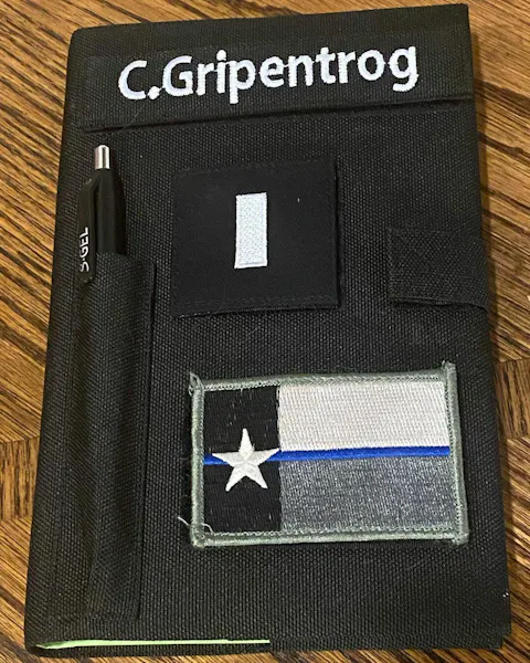 Embroidered Name Tag with hook tape | Military accessories.