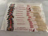 Hibachi Party Personalized Chopstick Sleeves