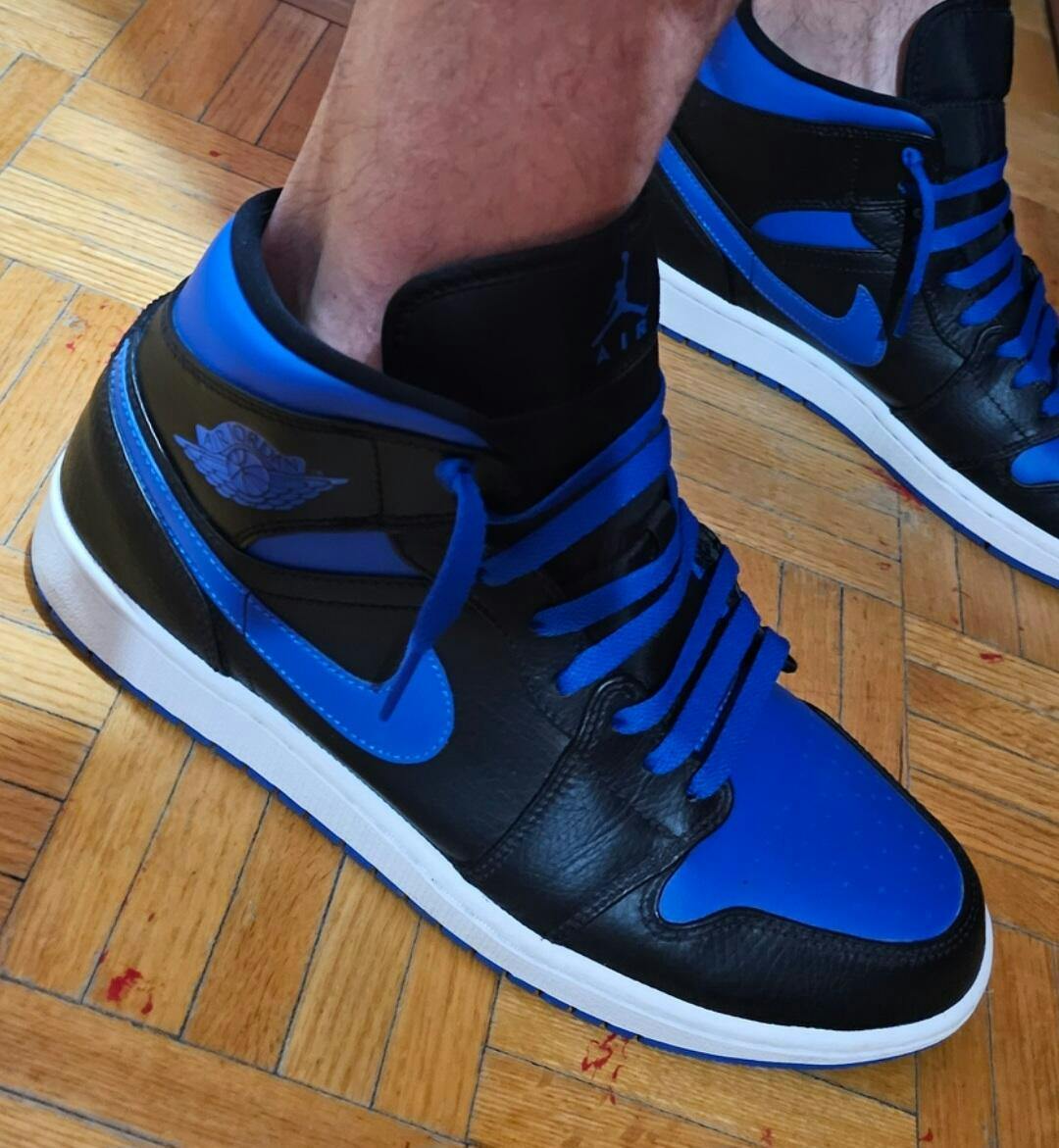 royal toe blue laces