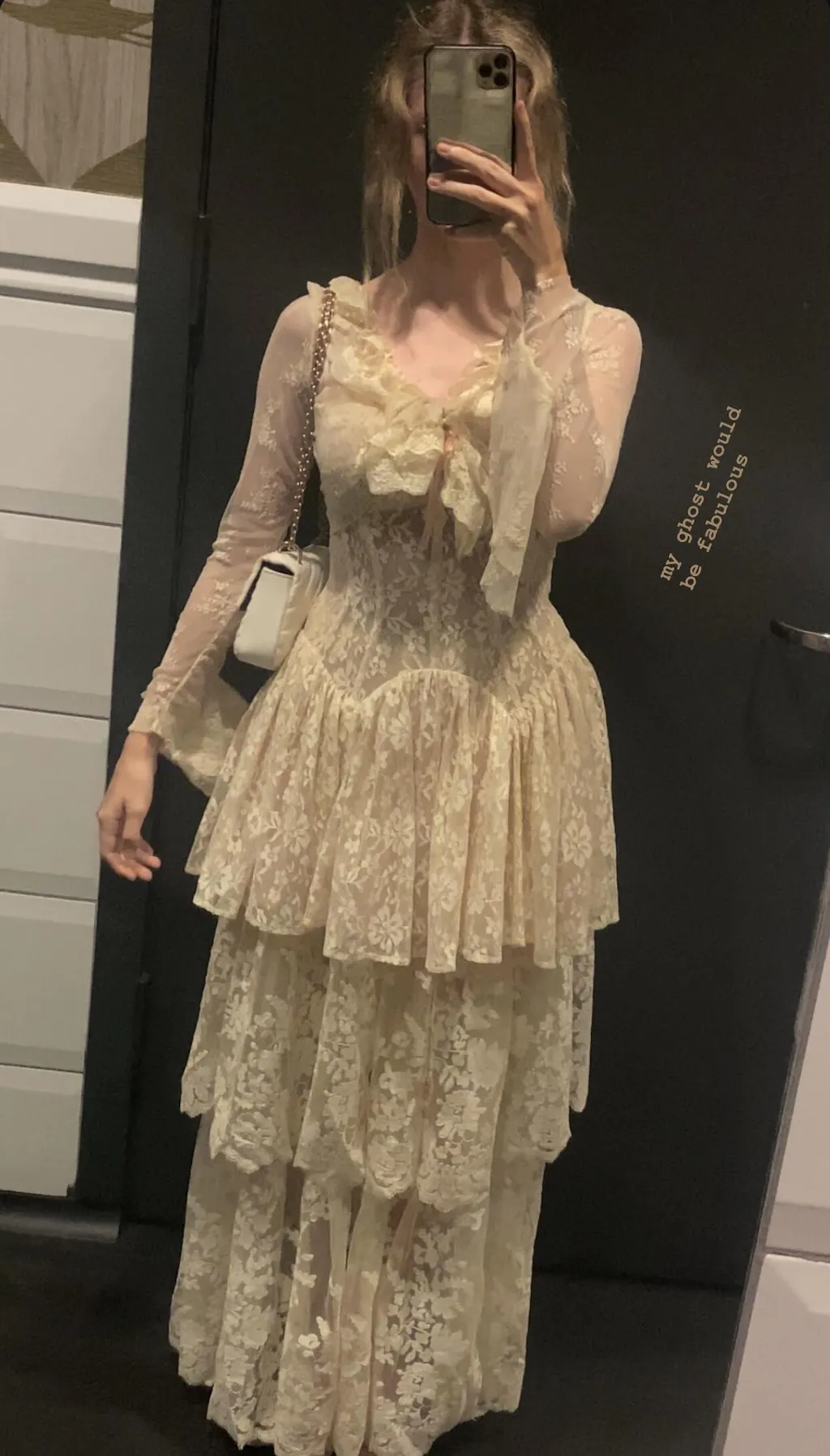 MOONLIGHT DOTS WOVEN FULL MIDI SKIRT main image 1