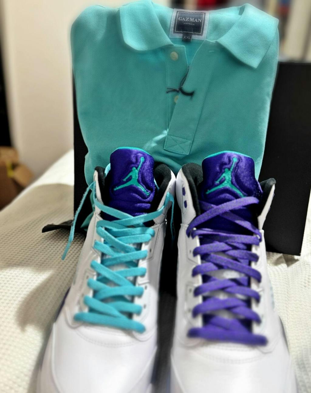 Teal -  "SHOELACES"  inspired by OFF-WHITE x Nike- Flat Laces