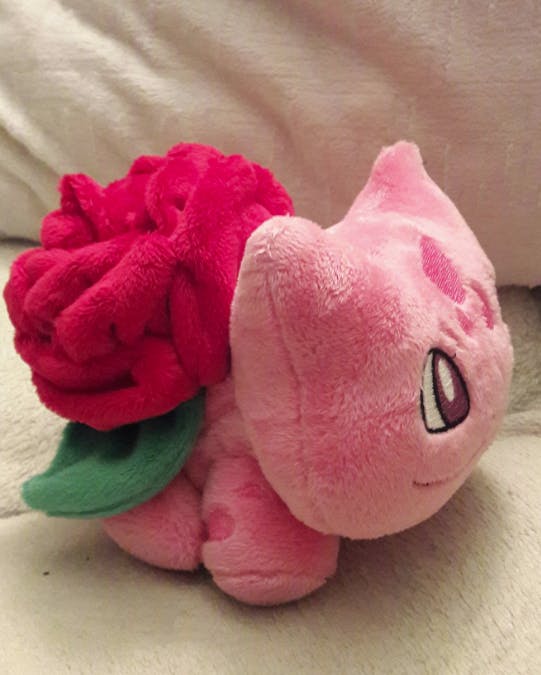 pink bulbasaur plush