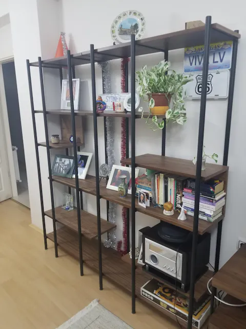 Harmonia Kitaplık Ahşap Raf Metal Çerçeve - 170 cm