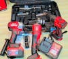 Milwaukee 88V Tool Set – Cordless Drill, Grinder & Nut Remover (Dual Battery + Fast Charger)