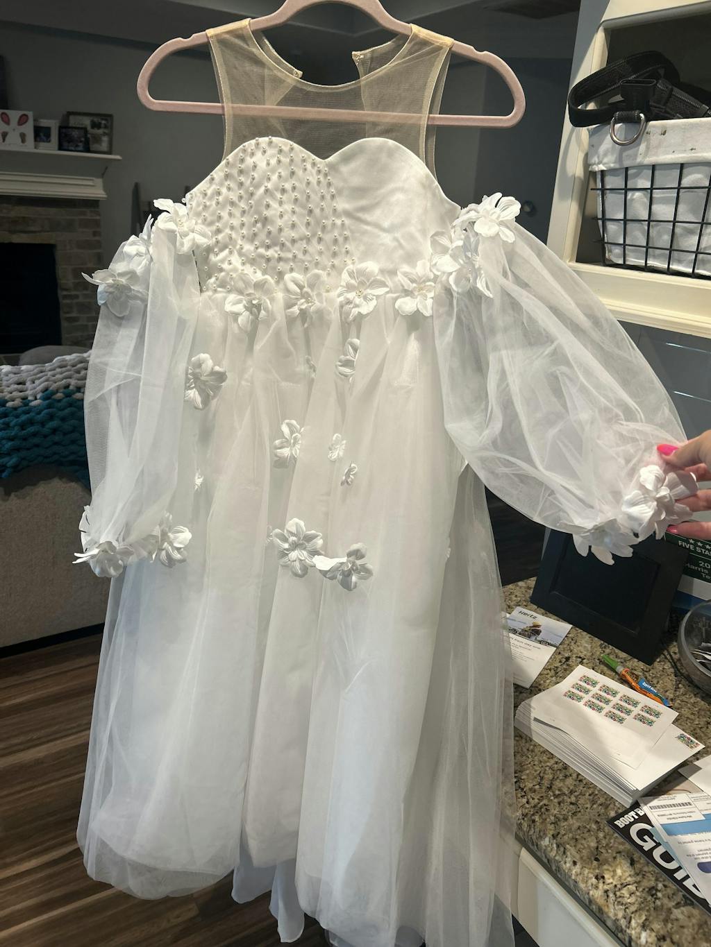 3D Flower Princess Ball Gown Flower Girl Dresses LalaMira