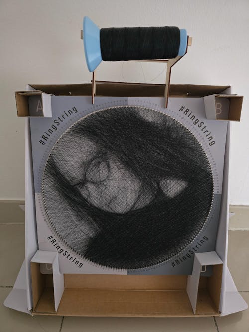 RingString l String-Art Kunstwerk/ Fadenbild aus deinem Foto | Personalisierte Geschenke