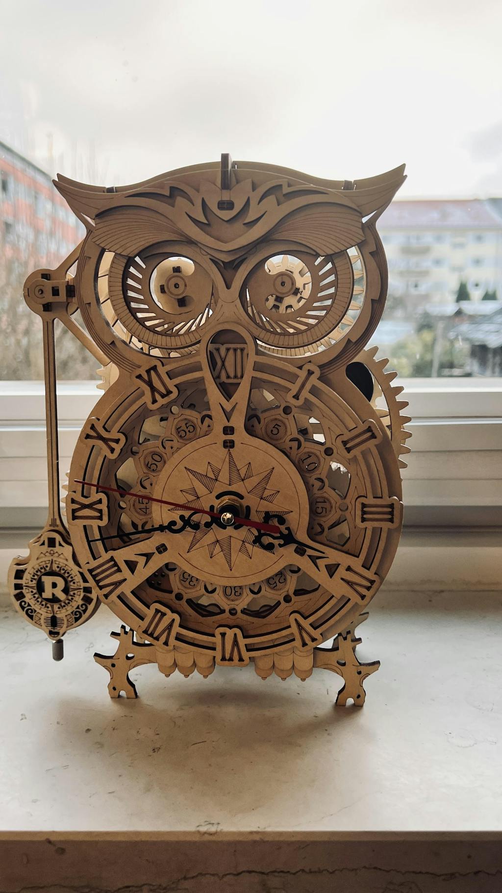 Robotime l Eulenuhr | 3D Holzpuzzle