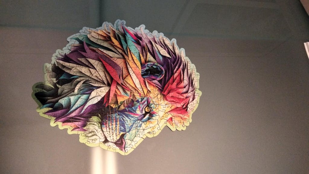 Wooden.City l Moderner Löwe | Holzpuzzle