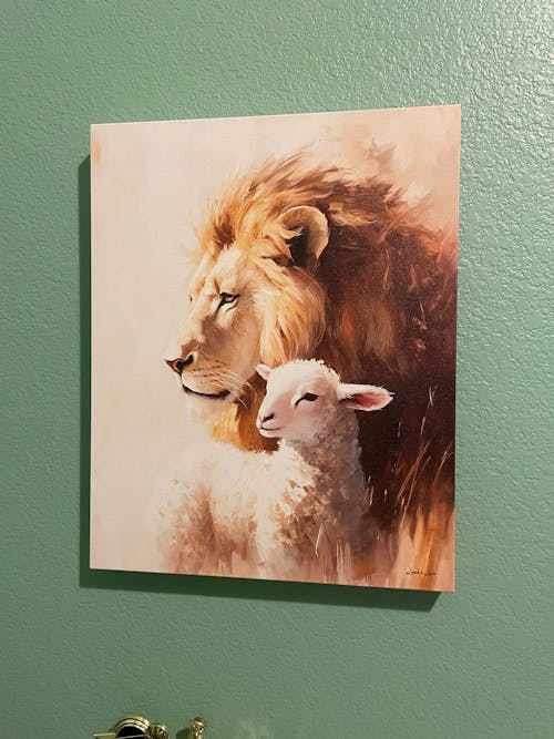 Jesus the Lion and the Lamb, Christian Wall Art, Revelation 5:5–6