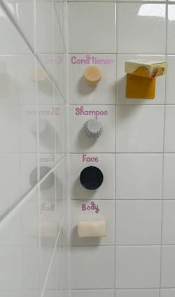 Violet and French lavender solid shampoo