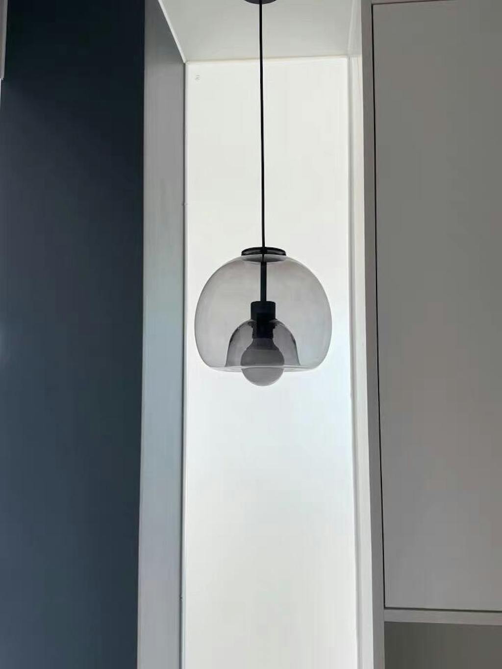 Lampsmodern Pendant Light Handblown Stained Glass Orb Pendant Light