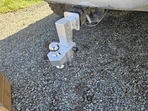 Adjustable Trailer Hitch, Fits 2 Inch Receiver 6" Rise/Drop Aluminum Trailer Hitch Ball Mount, Dual-Balls (2" & 2-5/16") - 12,500 lbs Towing Capacity