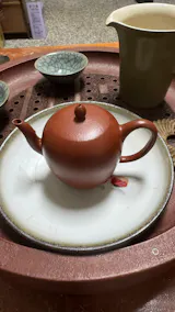 小品小煤窯朱泥美人肩壺 100CC