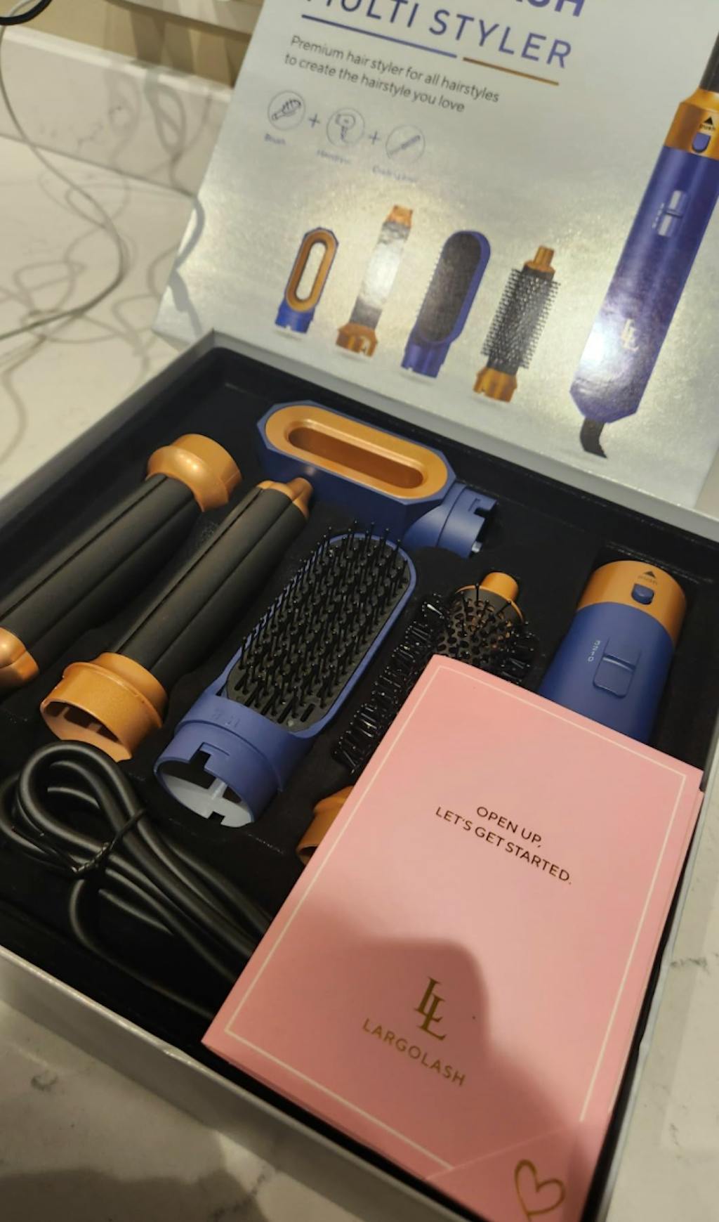 Largolash® Multistyler Navy Blue - Föhnborstel