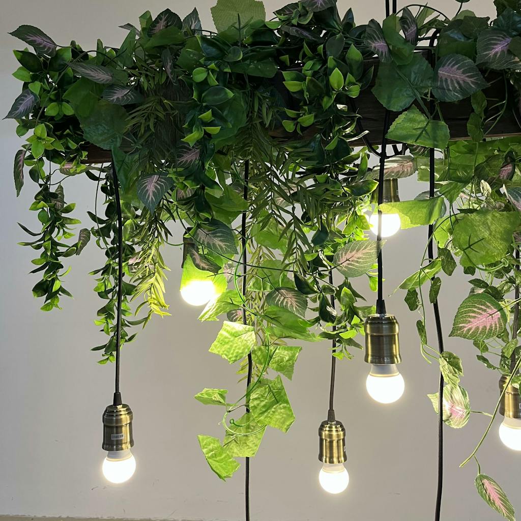 Natural Decorative Green Plant Pendant Light Bar Dining Room| Las Sola