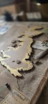 Wooden UK Maps - United Kingdom Outline Shapes