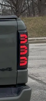 Red 7443 CanBus-Ready Rear Turn Signal Light Brake Light Tail Light LED Bulbs | D2 Series