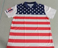 Personalized Funny Golf Shirts for Men, Eagle American Flag Men's Golf Shirts Short Sleeve, Crazy Patriotic Golf Shirts for Men GM0272