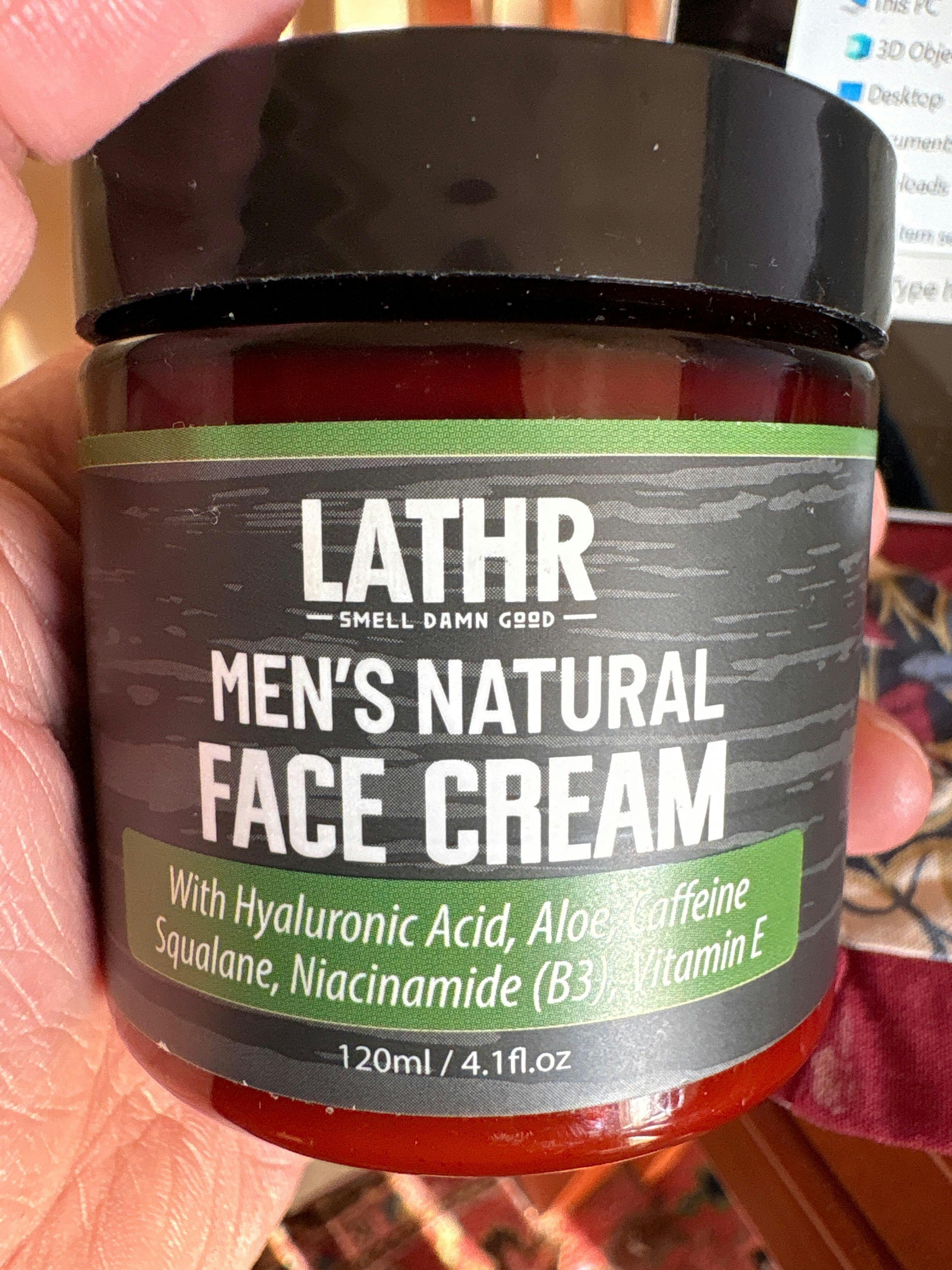 Mens Natural Face Cream - LATHR