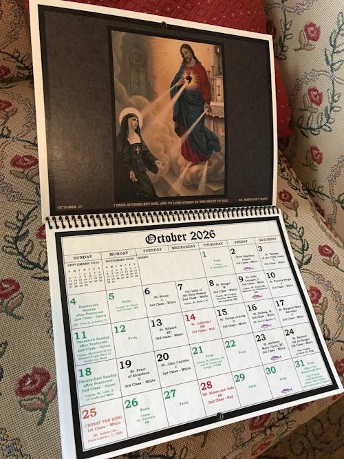 2026 Traditional Catholic Latin Mass Liturgical Calendar