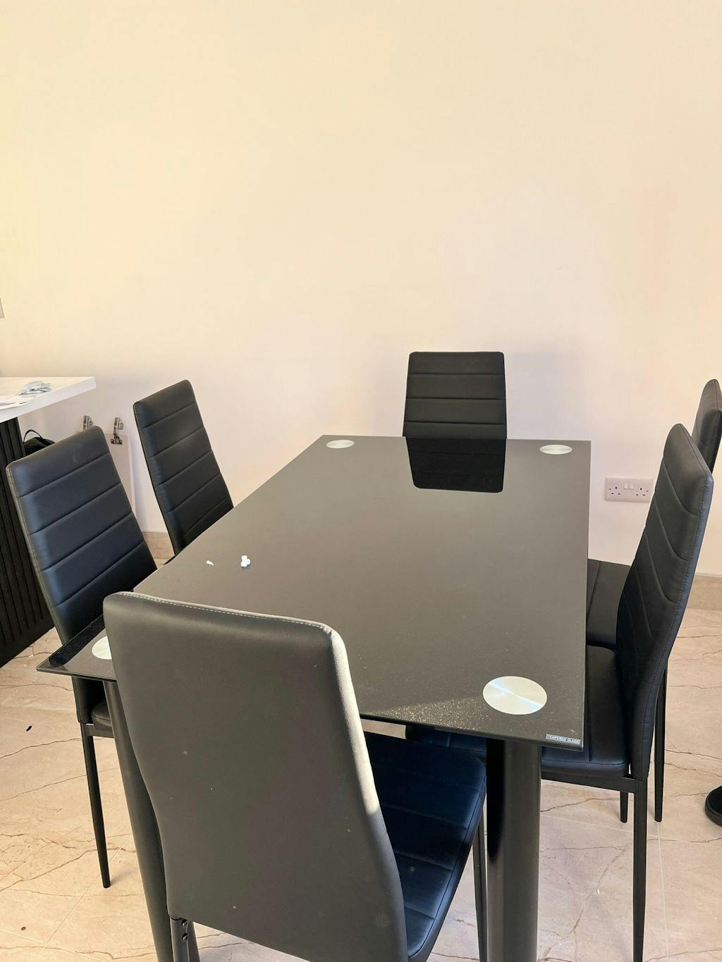 Laura James Glass Dining Table Set With Chairs Laura James Glass