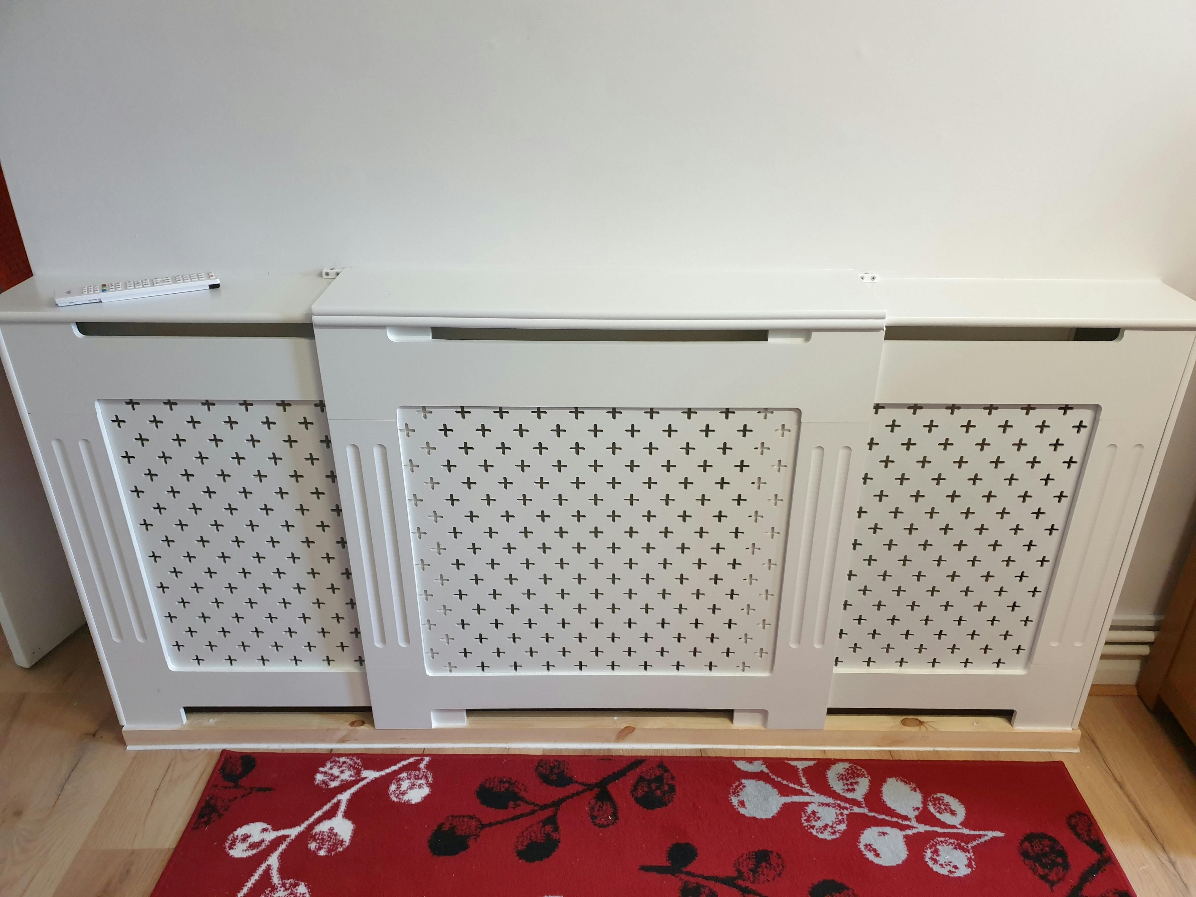 White Radiator Cover Adjustable Laura James