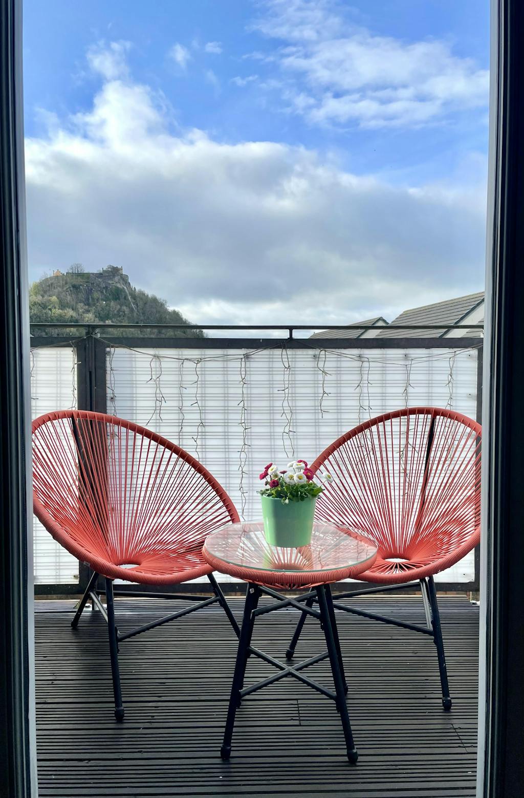 Hebe String Bistro Set Orange Laura James