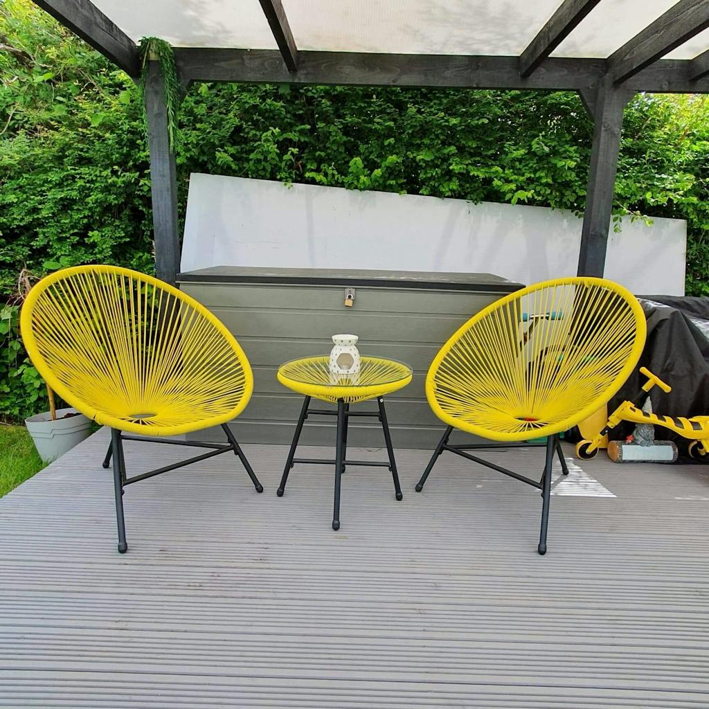 OUTLET Hebe String Bistro Set grey Laura James