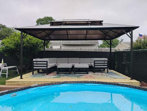 LayinSun Modern Aluminum Outdoor Modular Sectional Corner Chair