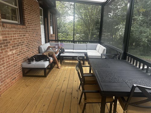 LayinSun 11 - Piece Large Outdoor Modular Sectional Set with Coffee Table