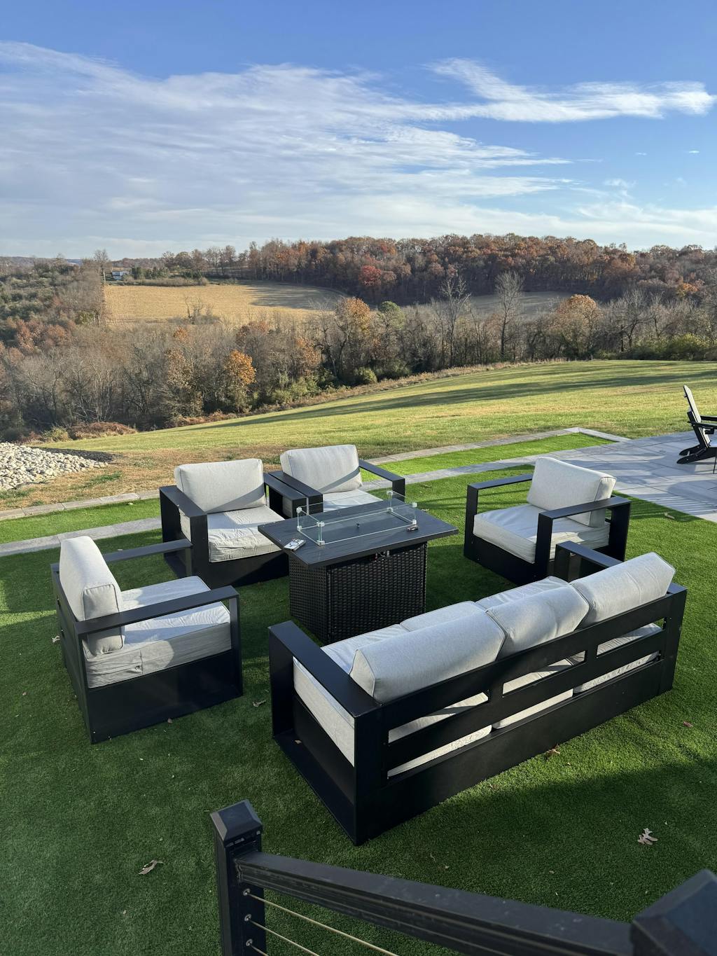 LayinSun  35" Oversized Aluminum Outdoor Armchair with 6-inch Cushions (Set Of 2)