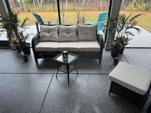 LayinSun 9 - Piece Outdoor Wicker Swivel Chairs Sofa Conversation Set