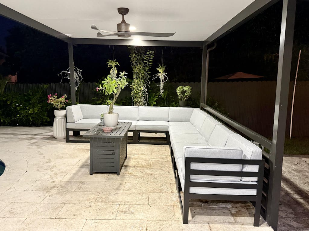 LayinSun 9 - Piece Large Outdoor Modular Sectional Set with Coffee Table