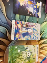 Orchid Valley Tarot – 80-Card Cartoon Deck with Guidebook for Spiritual Guidance & Moonlit Insights (10.3 × 6 cm)