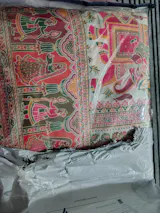 Vintage rajwadi pashmina silk saree