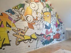 Papier Peint Effet Graffiti