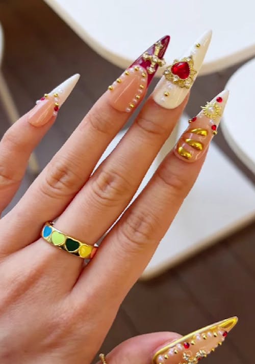 Crimson Gold Divine Adornment