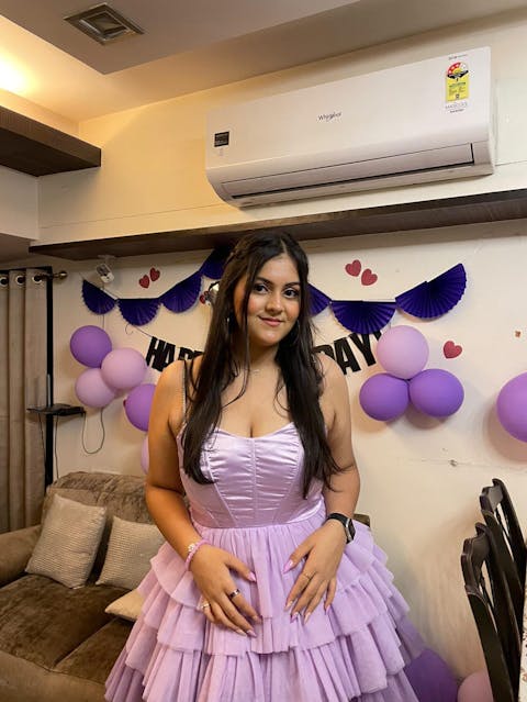 Belle Lavender Ombre Ruffle Tulle Corset Dress CL