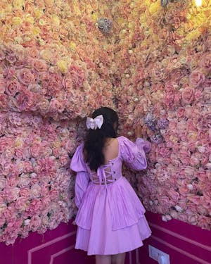 Pixie Lavender Puff Corset Dress CL