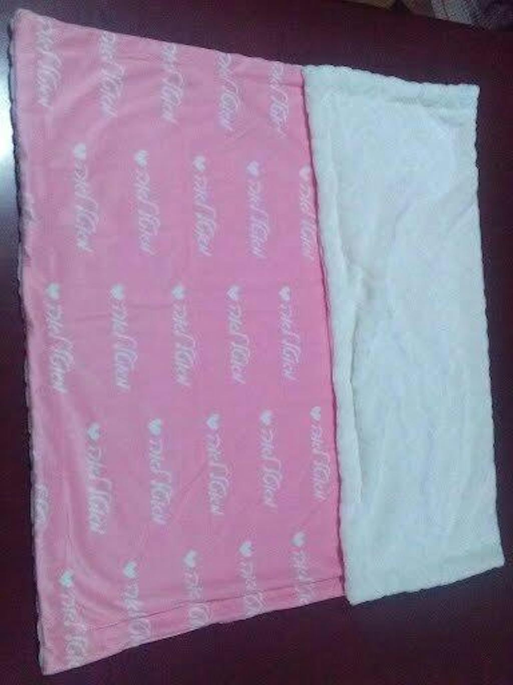 Hebrew Name Velveteen Plush Blanket