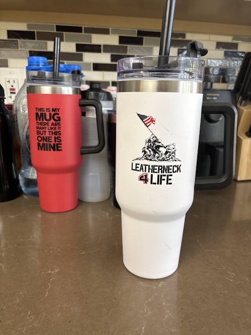 Leatherneck for Life 40 Oz. Stainless Steel Tumbler