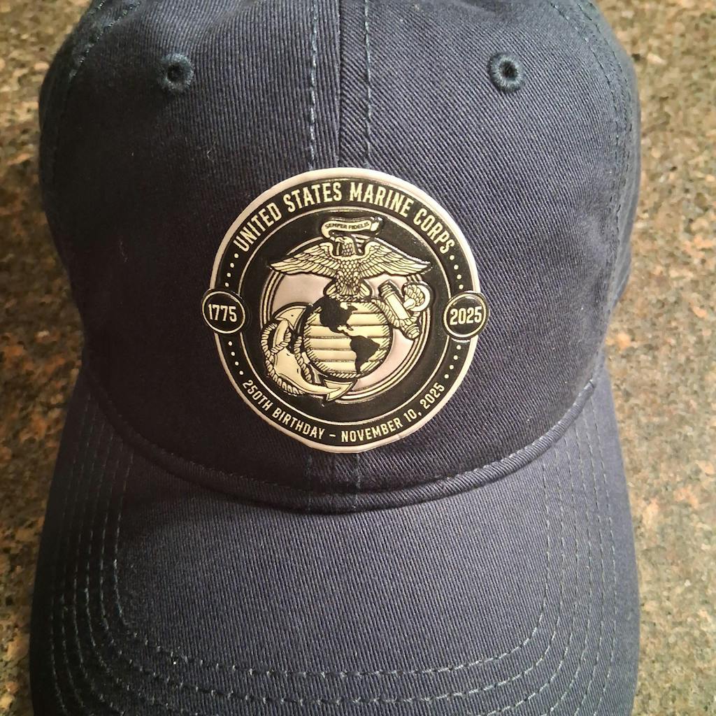 250th USMC Birthday Shield Patch Unstructured Dad Hat