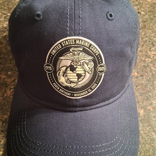 250th USMC Birthday Shield Patch Unstructured Dad Hat