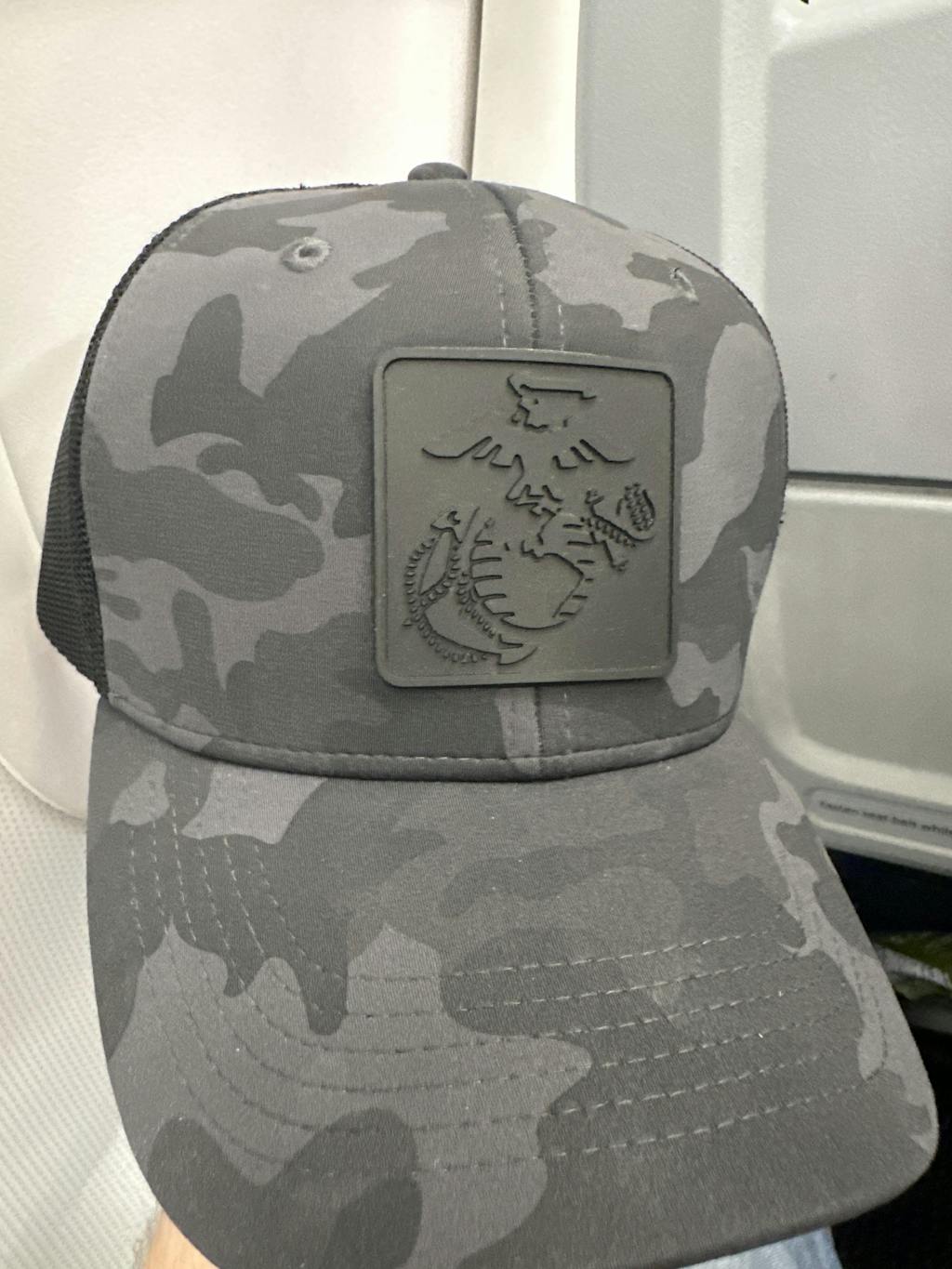 Blackout EGA Square PVC Patch Structured Trucker Hat