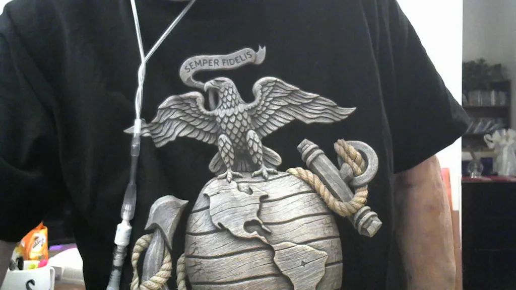 Vintage Wood Eagle Globe & Anchor T-Shirt