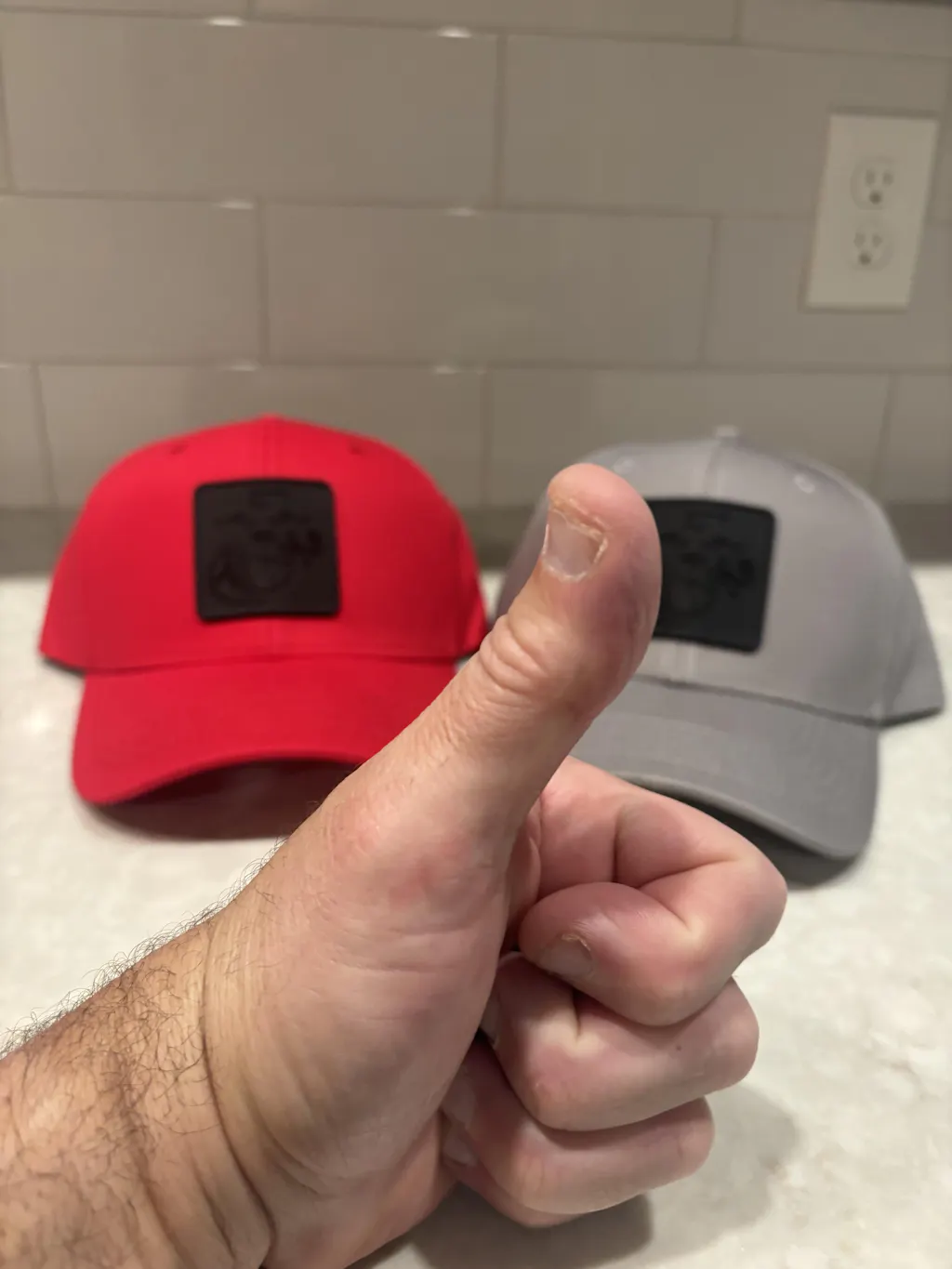 Blackout EGA Square PVC Patch Structured Hat
