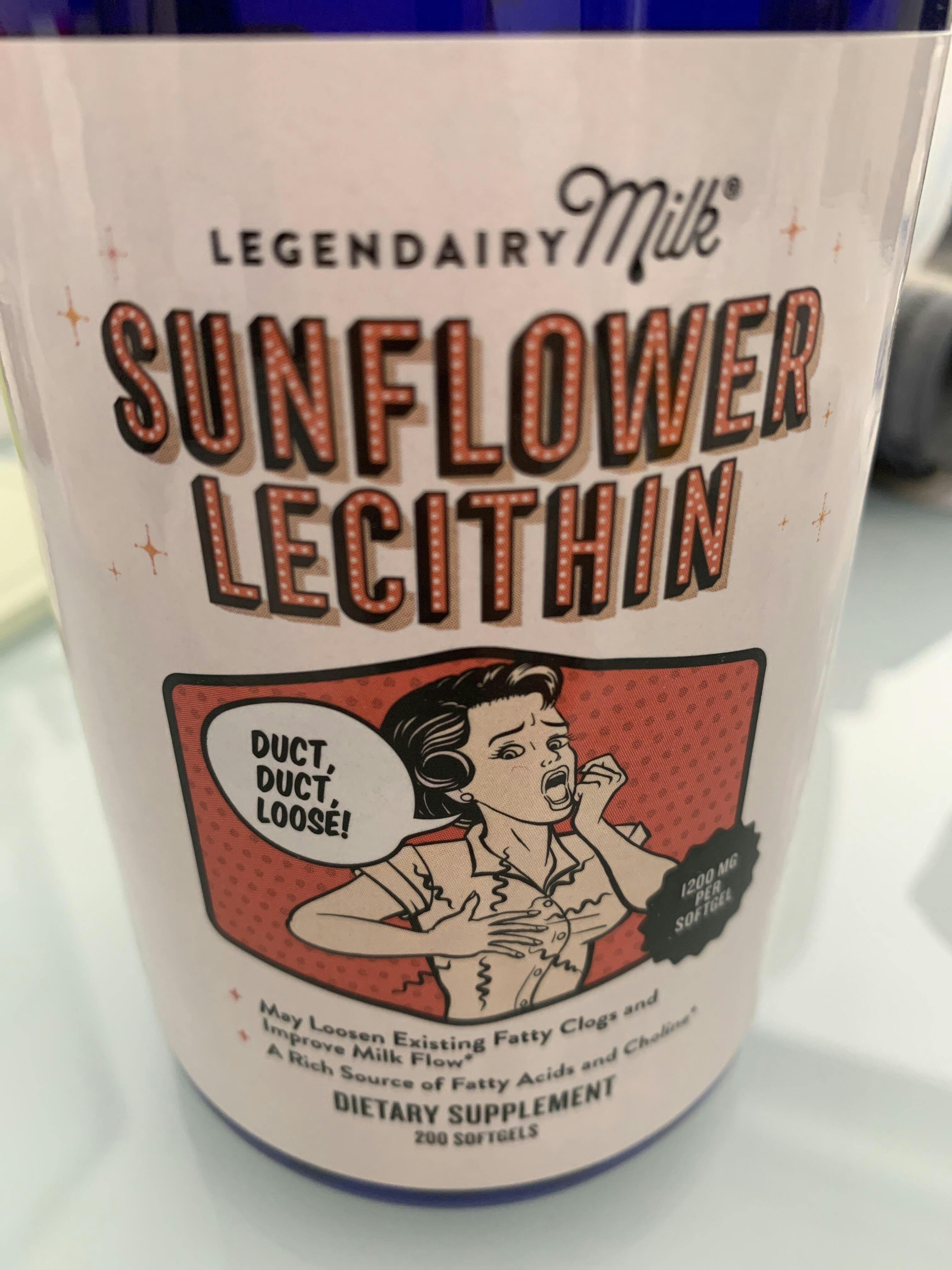 Organic Sunflower Lecithin Supplement for Clogged Milk Ducts