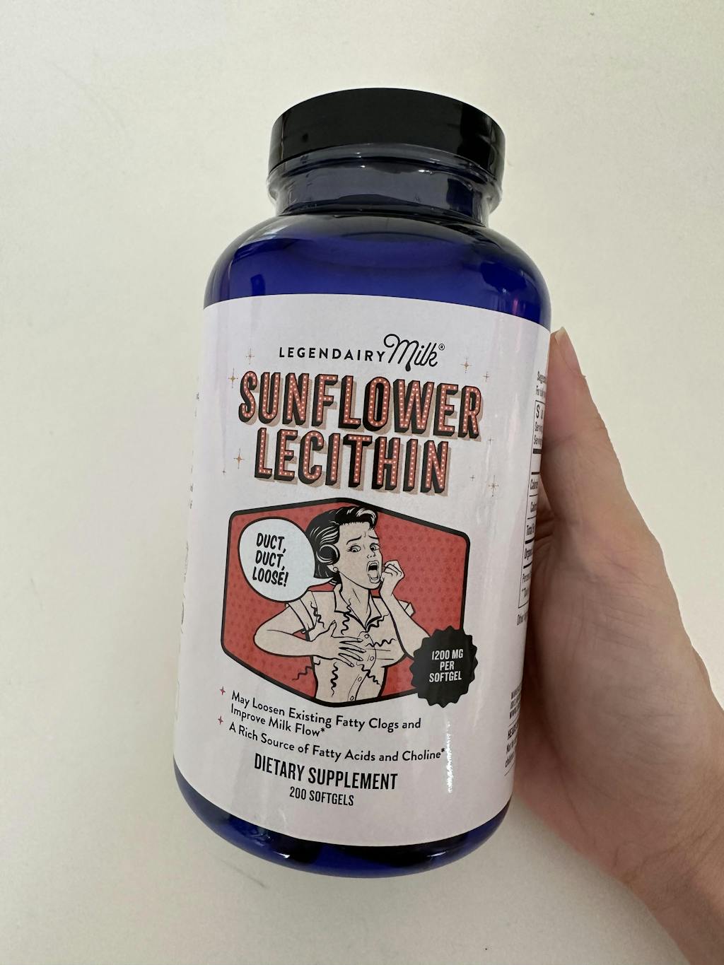 Organic Sunflower Lecithin Supplement for Clogged Milk Ducts