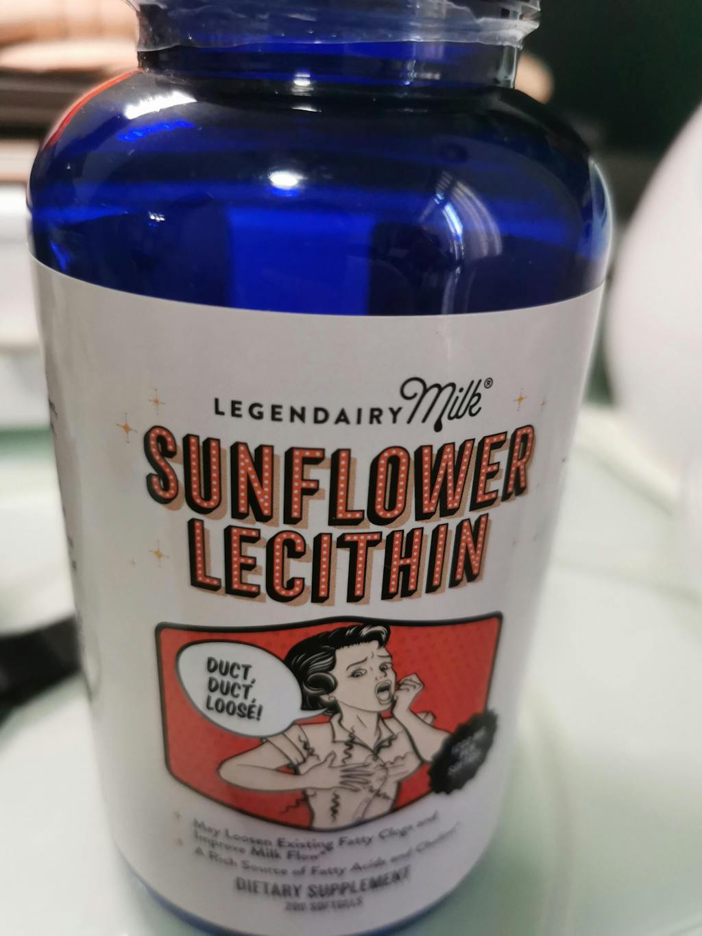 Organic Sunflower Lecithin Supplement for Clogged Milk Ducts