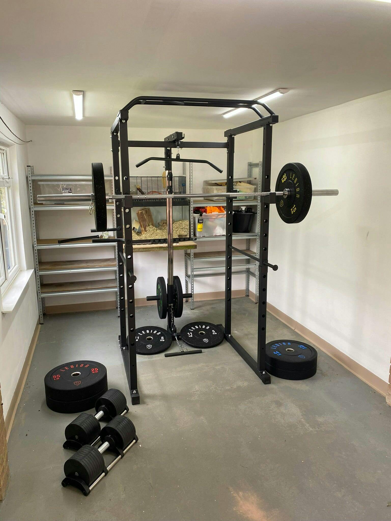 Legion Ultimate Home Gym Package - V1 Multi Gym Rack, 150kg Bumper Pla ...